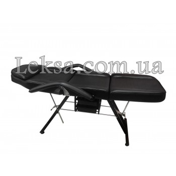 КУШЕТКА КОСМЕТОЛОГІЧНА  LS-202 BLACK + стілець майстра 825
