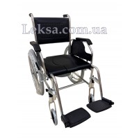 Крісло колісне з ручним приводом FS902C з санітарним оснащенням