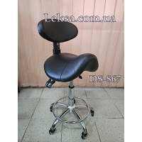 СТІЛЕЦЬ МАЙСТРА СІДЛО з регульованою  СПИНКОЮ DS-867 BLACK