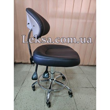 СТУЛЬЧИК МАСТЕРА СО СПИНКОЙ LS-1178-1 BLACK