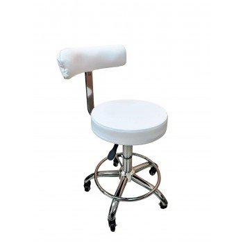 СТУЛЬЧИК МАСТЕРА СО СПИНКОЙ DS-409 White СТУЛЬЧИК МАСТЕРА СО СПИНКОЙ DS-409 White