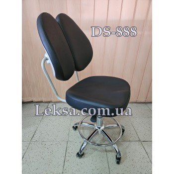 СТУЛЬЧИК МАСТЕРА С ОРТОПЕДИЧЕСКОЙ СПИНКОЙ DS-888 BLACK СТУЛЬЧИК МАСТЕРА С ОРТОПЕДИЧЕСКОЙ СПИНКОЙ DS-888 BLACK