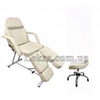 КРЕСЛО КУШЕТКА КОСМЕТОЛОГИЧЕСКАЯ LS-240 CREAM + СТУЛЬЧИК 425