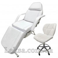КУШЕТКА КОСМЕТОЛОГІЧНА LS-202 + стілець майстра 888 КУШЕТКА КОСМЕТОЛОГІЧНА LS-202 + стілець майстра 888
