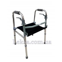 Ходунки зі знімним сидінням FS961L складні регульовані Ходунки зі знімним сидінням FS961L складні регульовані