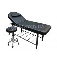 КУШЕТКА КОСМЕТОЛОГІЧНА LS-266A Black + стілець майстра 836 КУШЕТКА КОСМЕТОЛОГІЧНА LS-266A Black + стілець майстра 836