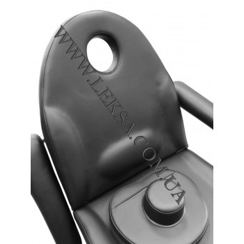 КРЕСЛО КУШЕТКА КОСМЕТОЛОГИЧЕСКАЯ  LS-2H2 BLACK С МЕХАНИЧЕСКОЙ РЕГ-Й ВЫСОТЫ