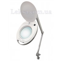ЛАМПА-ЛУПА 6027K-H LED 3D З РЕГУЛЮВАННЯМ ЯСКРАВОСТІ ТЕПЛОГО І ХОЛОДНОГО СВІТЛА 1-12W 