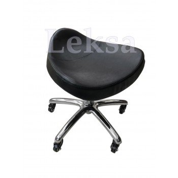 КРЕСЛО КУШЕТКА ПЕДИКЮРНОЕ LS-240 BLACK + стульчик мастера педикюра 425