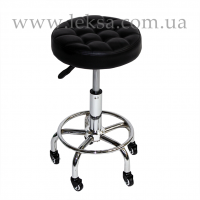 СТУЛЬЧИК МАСТЕРА БЕЗ СПИНКИ LS-836 BLACK PLUS