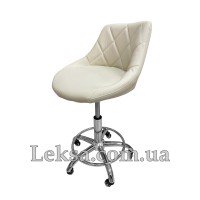 СТУЛЬЧИК МАСТЕРА СО СПИНКОЙ LS-555 Cream СТУЛЬЧИК МАСТЕРА СО СПИНКОЙ LS-555 Cream