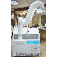 Професійна мобільна витяжка для манікюру та педикюру  UNIVERSAL LED з бактерицидною лампою